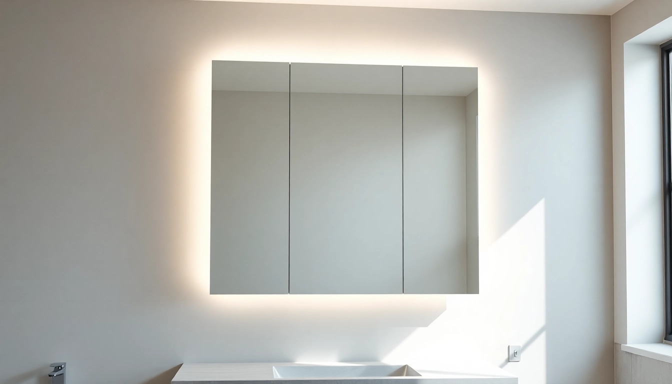 Illuminate your space with a stylish bathroom cabinet with mirror and light, enhancing functionality and aesthetics.