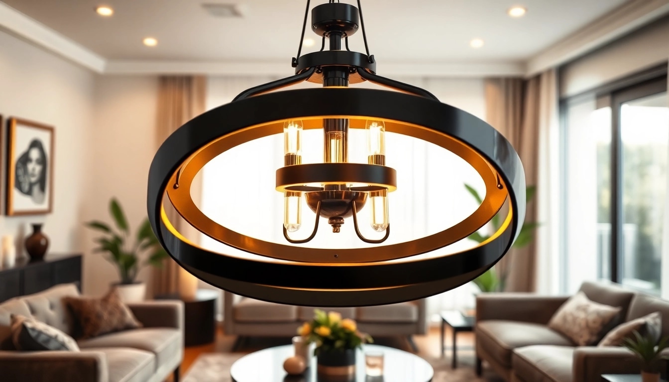 Illuminate your space with a stunning black and gold light fixture that adds elegance and style.