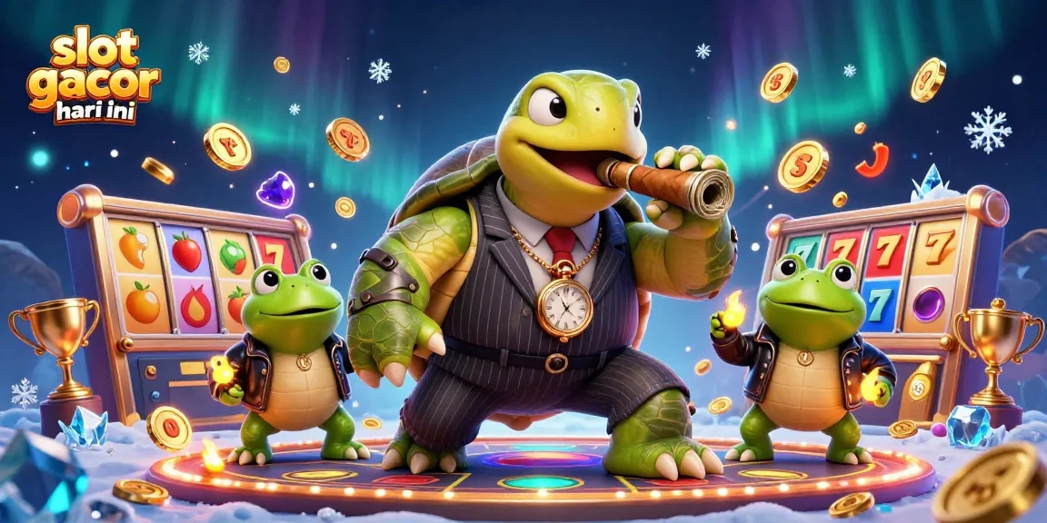 Spin the reels with slot gacor hari ini showcasing vibrant cartoon characters and lively casino elements.