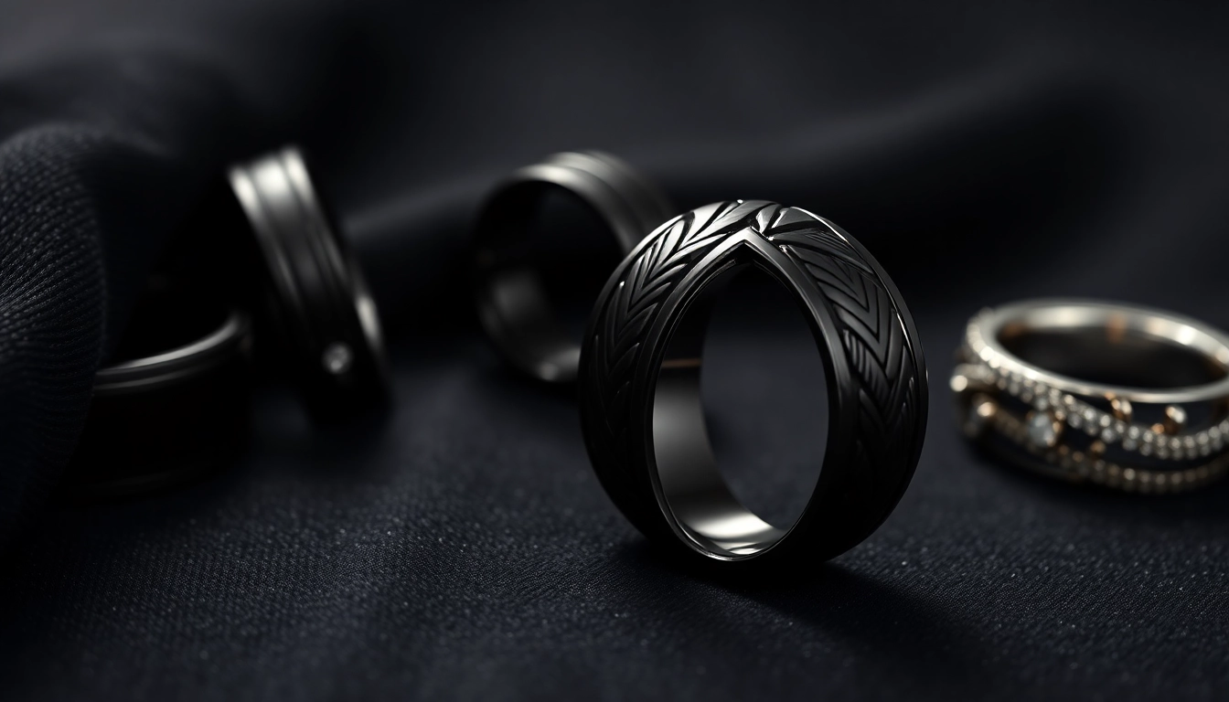 Stylish Choices for Black Wedding Rings for Men: Trendy Bands for Timeless Love