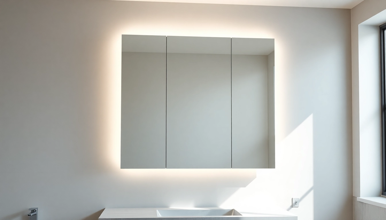 Illuminate your space with a stylish bathroom cabinet with mirror and light, enhancing functionality and aesthetics.