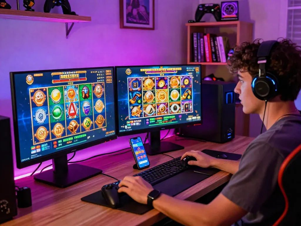 Experience the thrill of slot gacor maxwin in this vibrant online gaming scene with exciting visuals.