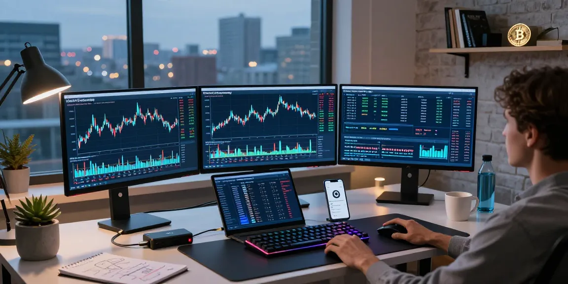 MetaTrader 5官网的多元化金融交易平台，显示加密货币交易和技术分析工具