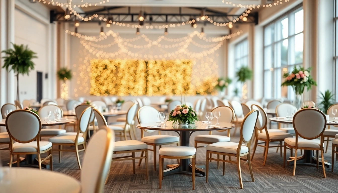 Showcasing elegant Event Furniture Rentals in a beautifully decorated venue.