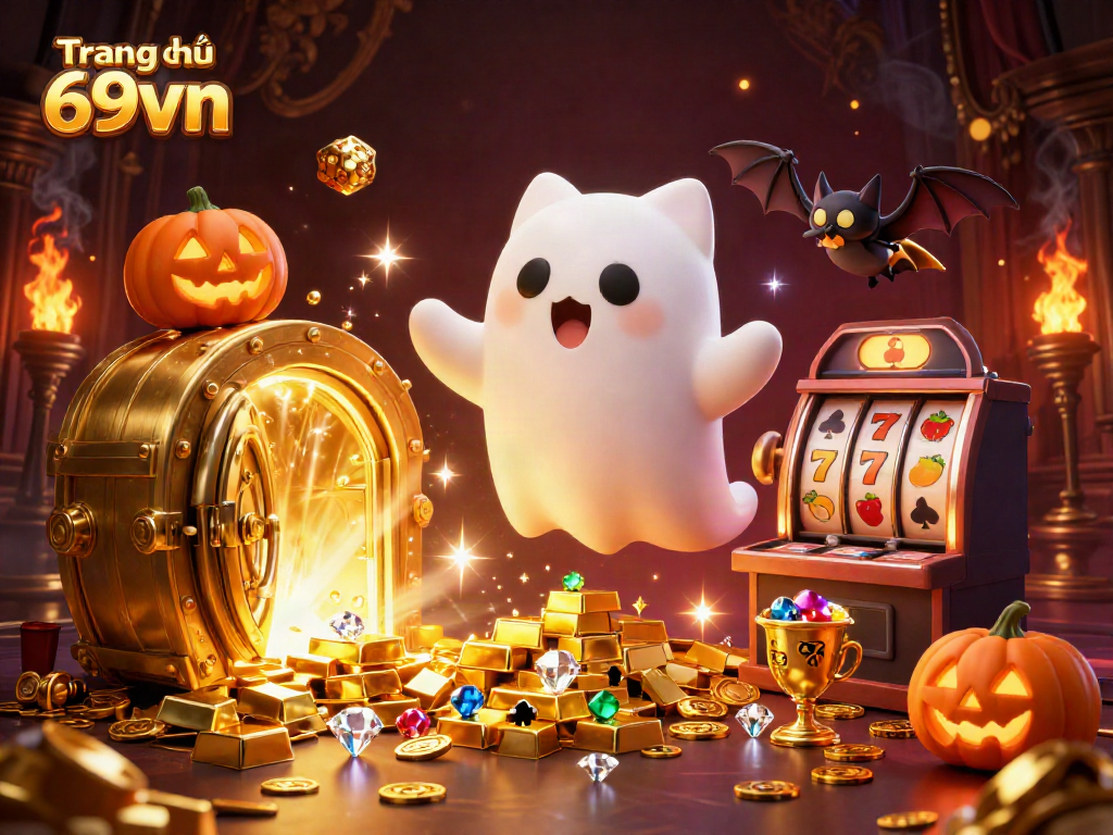 Experience the thrill of Trang chủ 69vn with animated casino adventures featuring a ghost cat and treasures.