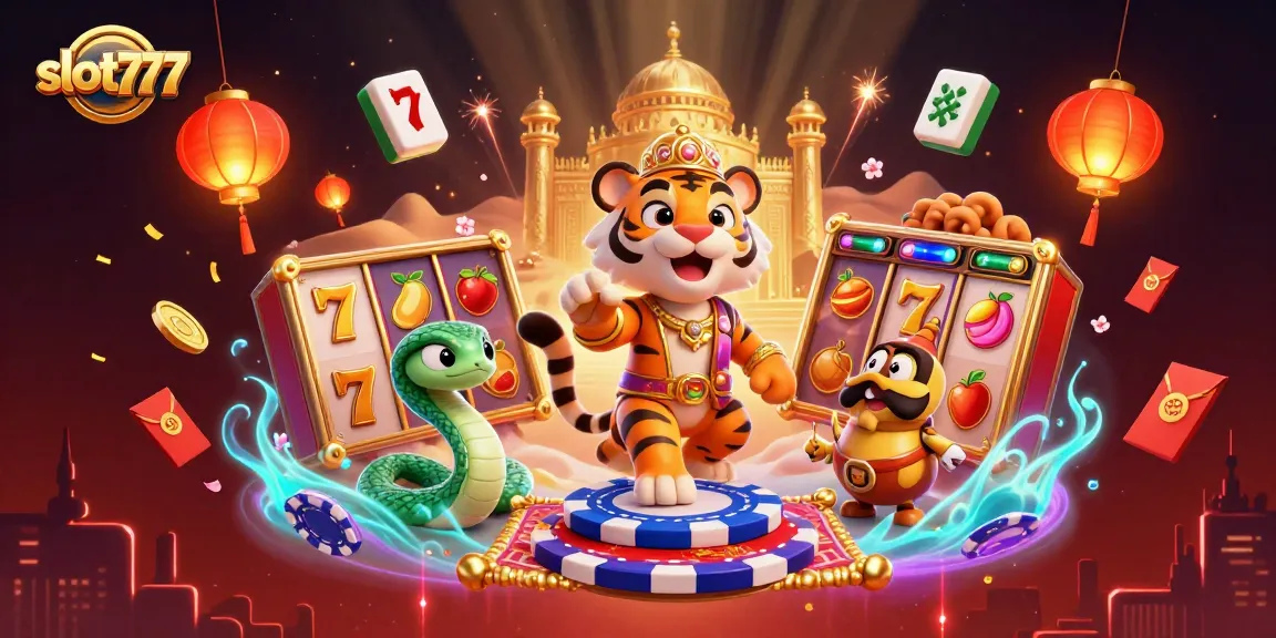 Menangkan jackpot di slot777 dengan simbol-simbol keberuntungan dan suasana permainan yang penuh warna.
