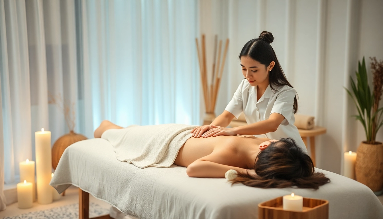 평온한 가정 환경에서 제공되는 전문 오산출장마사지 서비스로, 젊은 마사지 치료사와 차분한 분위기를 보여줍니다.