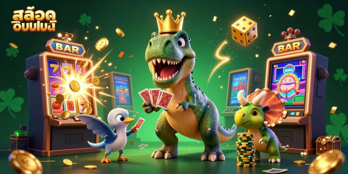 เกมสล็อตออนไลน์ที่มีตัวละครการ์ตูนจากยุคดึกดำบรรพ์ในการเล่นสล็อตในคาสิโน