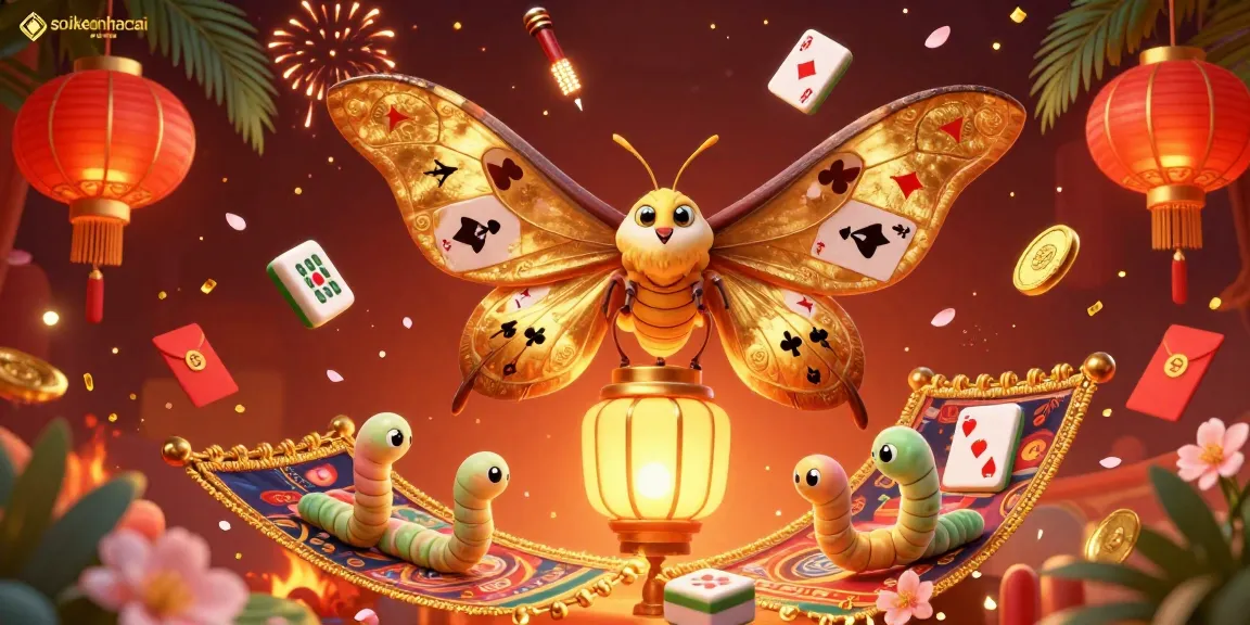 Experience the thrill of soikeonhacai with vibrant casino visuals and dynamic gaming elements in this 3D illustration.