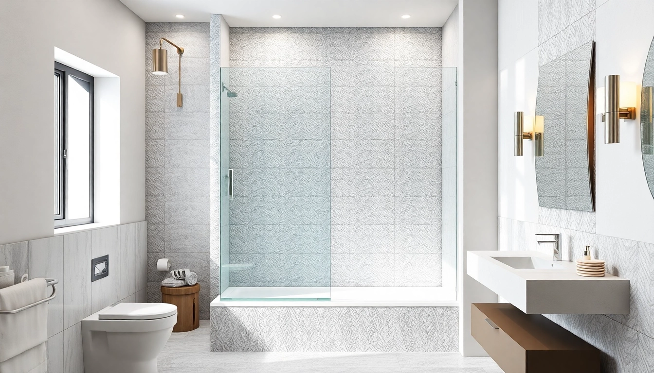 Enhance your bathroom with a stunning semi-frameless shower screen that combines elegance and modern design.