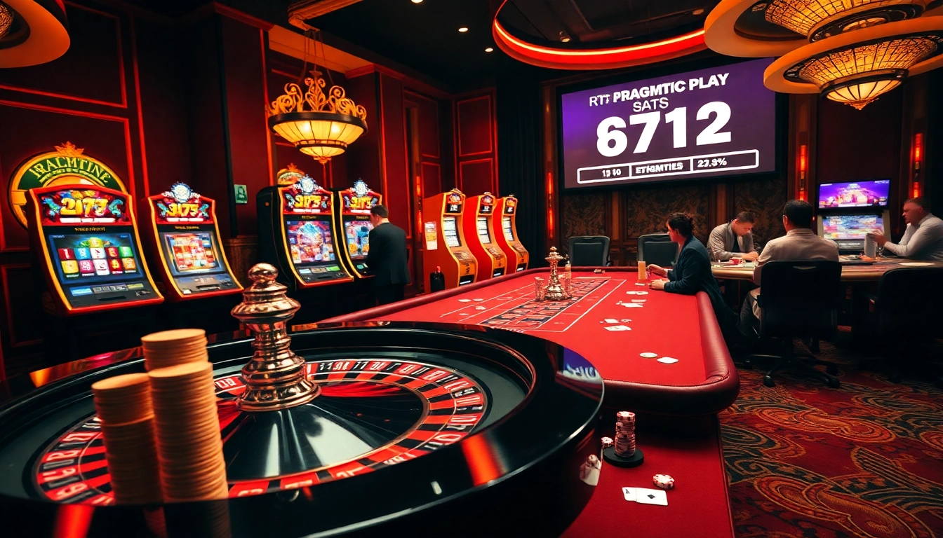 Experience thrilling games with RTP Pragmatic Play stats in a vibrant casino atmosphere.