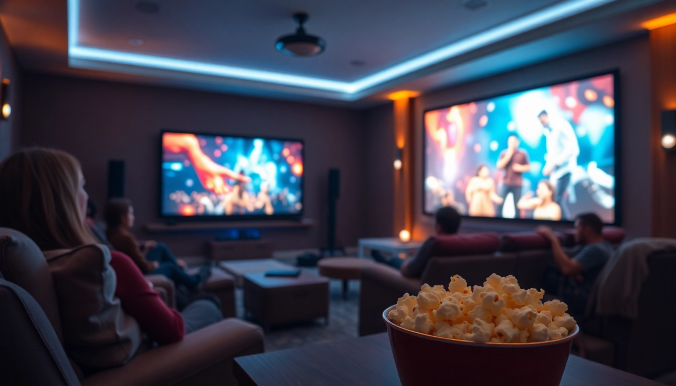 ดูหนังออนไลน์ฟรี ในบ้านดูหนังที่ผ่อนคลาย พร้อมโซฟานุ่มและจอใหญ่