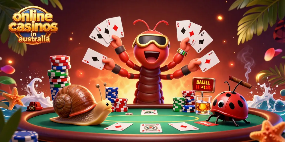 Experience the thrill of online casinos in Australia with vibrant characters and lively gameplay.