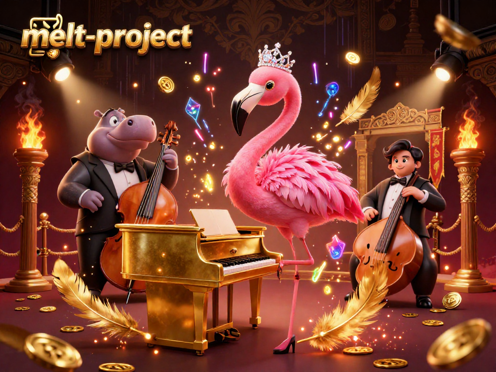 Join the action at melt-project's vibrant casino scene with lively characters and casino game elements.