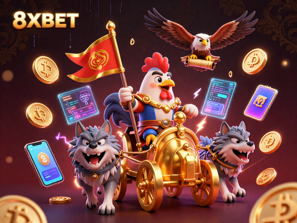 Engage in thrilling gameplay at 8XBET with vibrant 3D visuals and immersive casino elements.