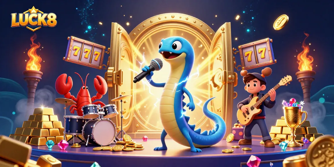Cash in on thrilling slots with LUCK8 while enjoying the vibrant underwater casino scene.