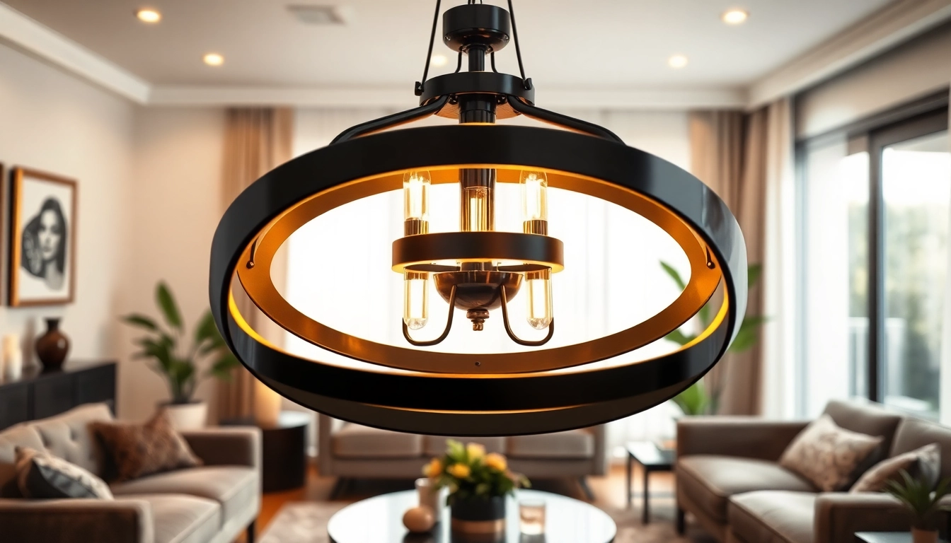 Illuminate your space with a stunning black and gold light fixture that adds elegance and style.