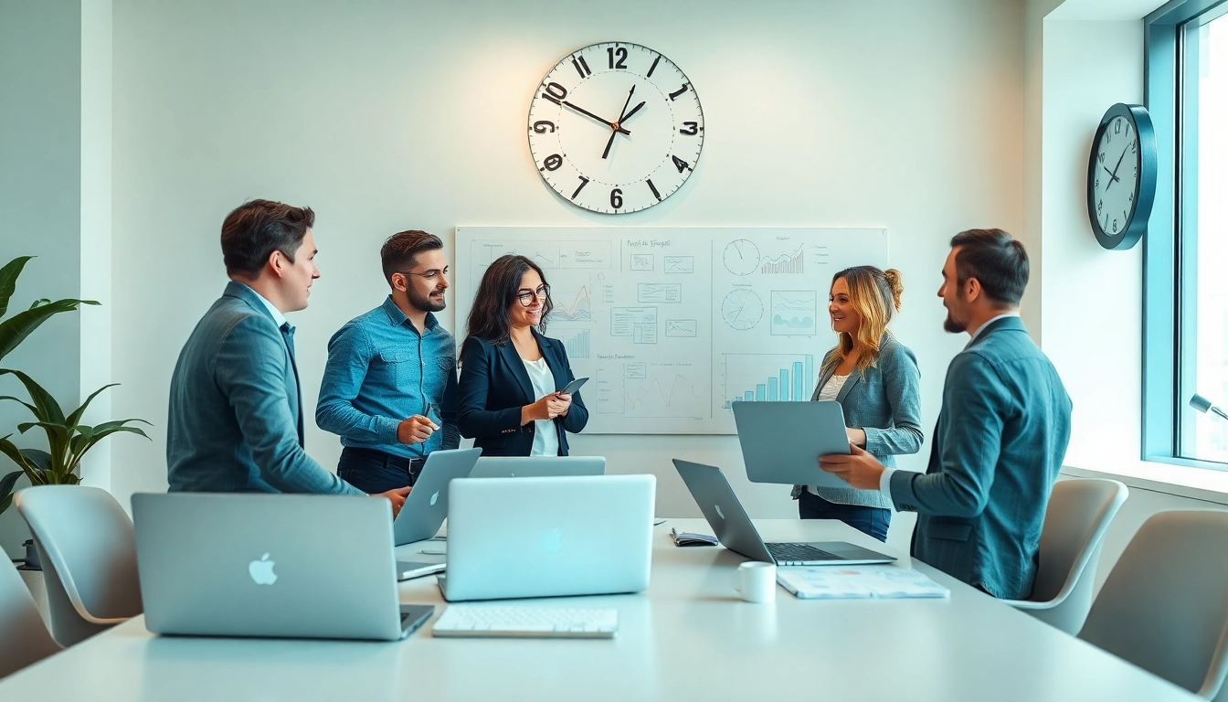 Marketingberatung im modernen Büro mit kreativen Ideen und Zusammenarbeit.