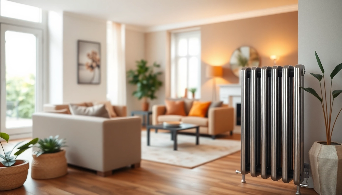 Funktionaler und eleganter sonni Heizkörper in einem modernen Wohnraum mit stilvollem Design.