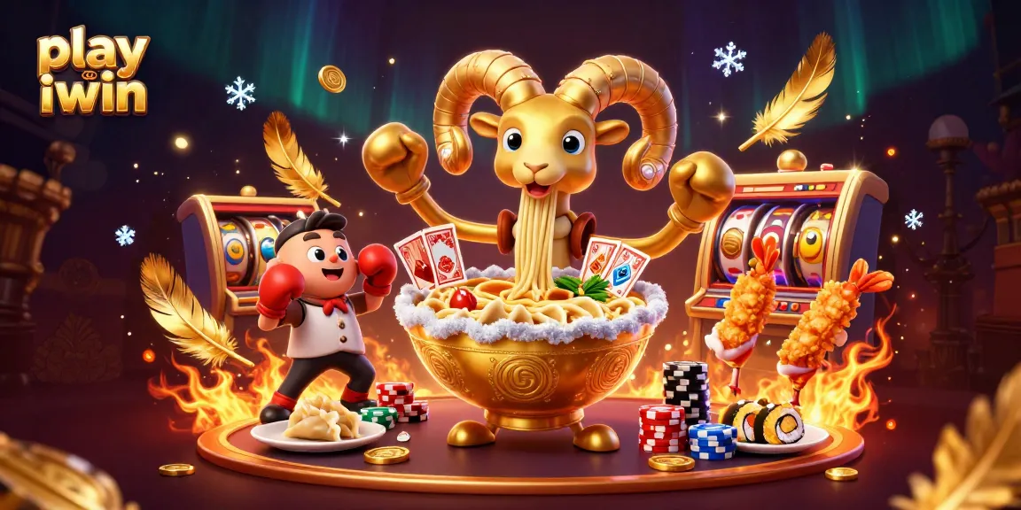 Enjoy the thrill of play iwin with this dynamic casino-themed illustration featuring vibrant game characters.