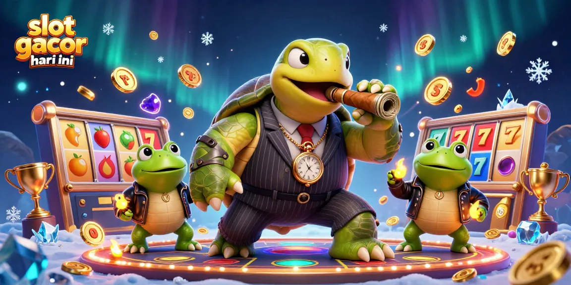 Spin the reels with slot gacor hari ini showcasing vibrant cartoon characters and lively casino elements.