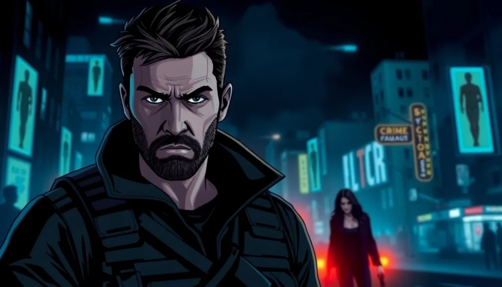 A Deadly Chance thriller novel cover featuring a hero in an intense urban setting.