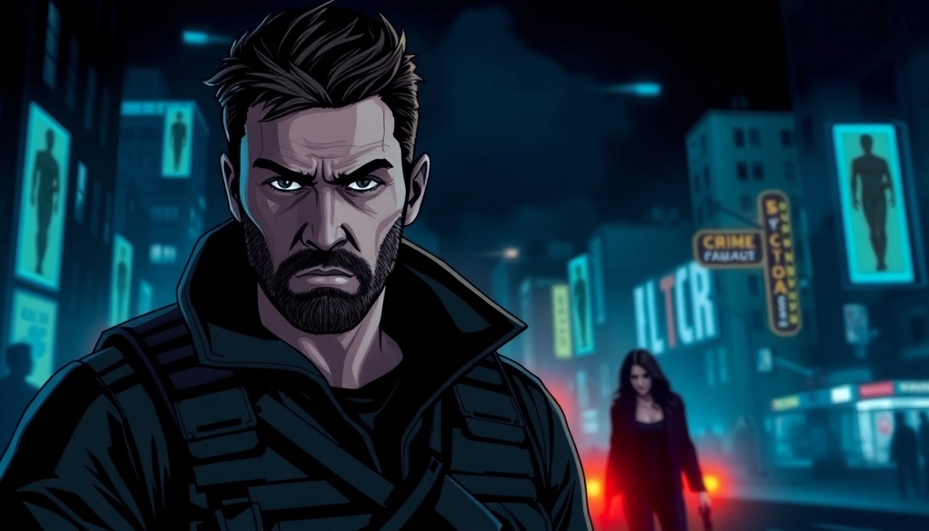 A Deadly Chance thriller novel cover featuring a hero in an intense urban setting.