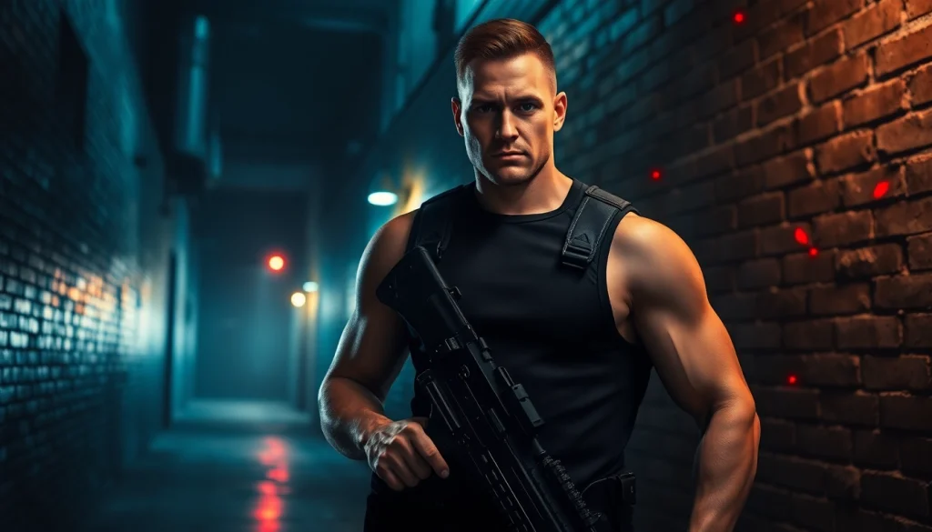 Action scene from A Deadly Chance featuring Chance Freeman in a gripping urban thriller setting.