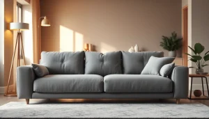 Stylish sofa bed uk enhancing comfort and elegance in a cozy living room.