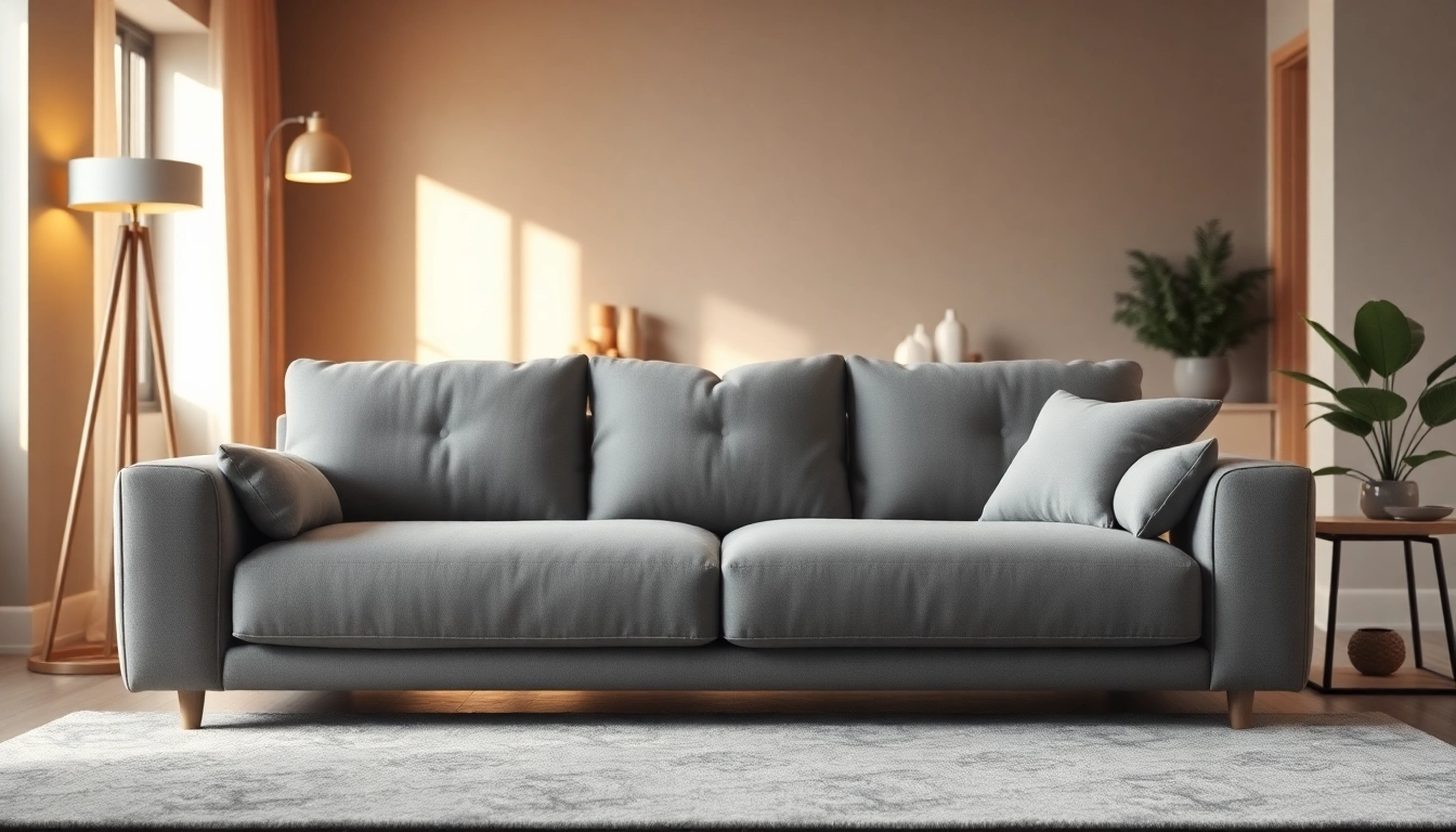 Stylish sofa bed uk enhancing comfort and elegance in a cozy living room.