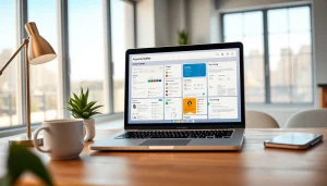 Create a customized Resume Builder with various templates visible in a professional workspace.