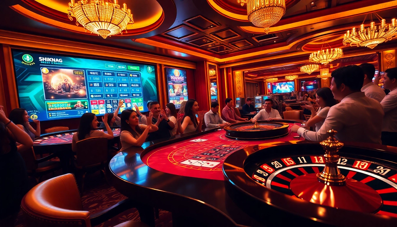 Experience the thrill of casino games with 상품권카드 in a luxurious gambling environment.