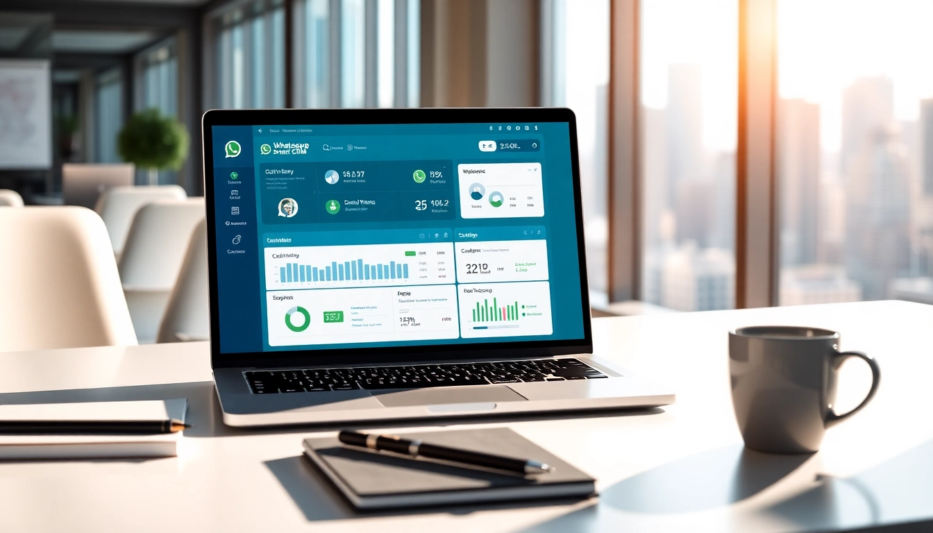 Manage customer relationships effectively with WhatsApp Smart CRM dashboard in a professional setting.