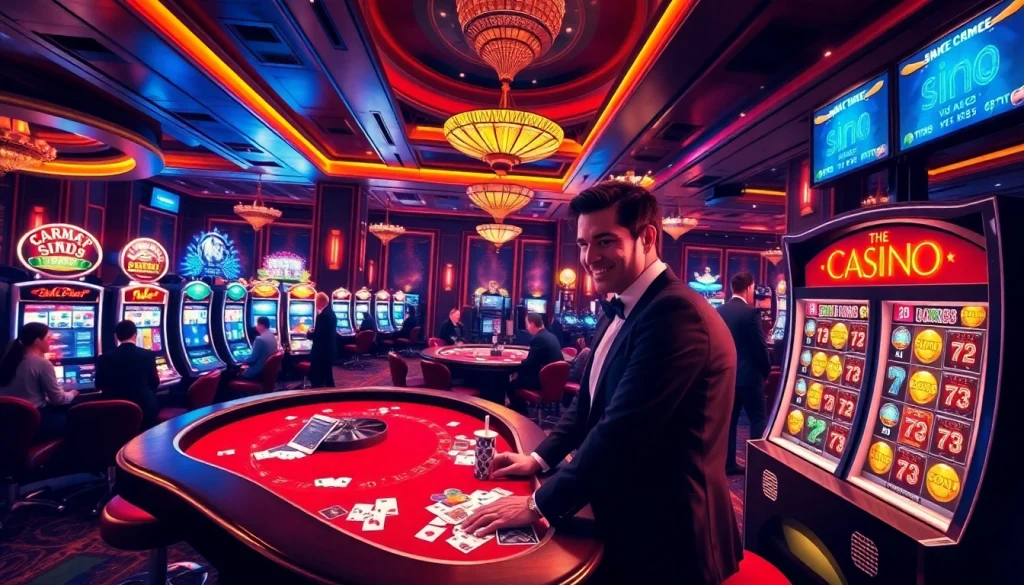 Winning at sbobet link alternatif with vibrant casino excitement and lively gambling elements.