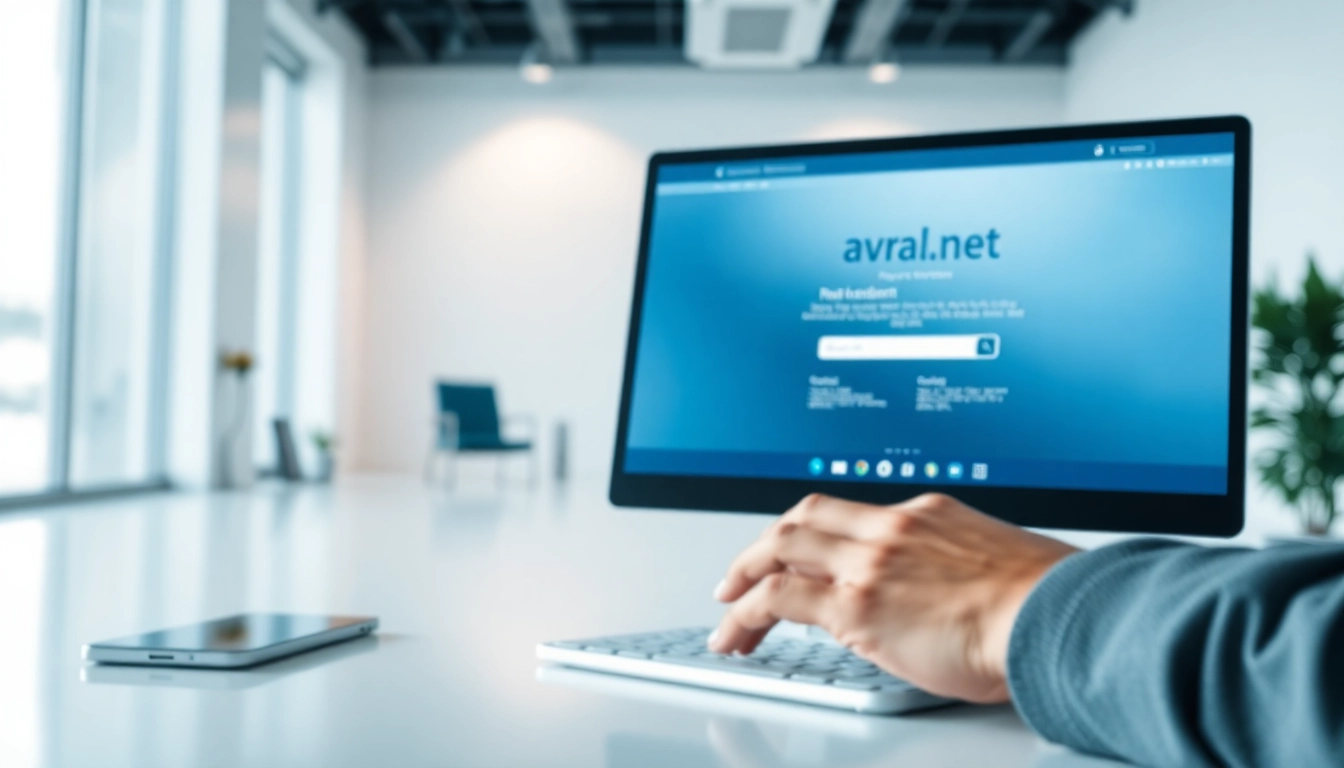 avral.net 최신 정보와 함께 세련된 사무공간에서 작업하는 모습