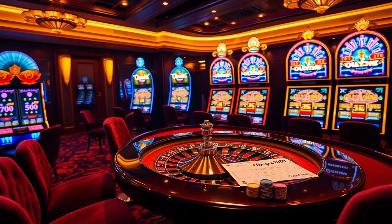 Experience the thrill of Olympus 1000 with vibrant slot machines and exciting casino elements.