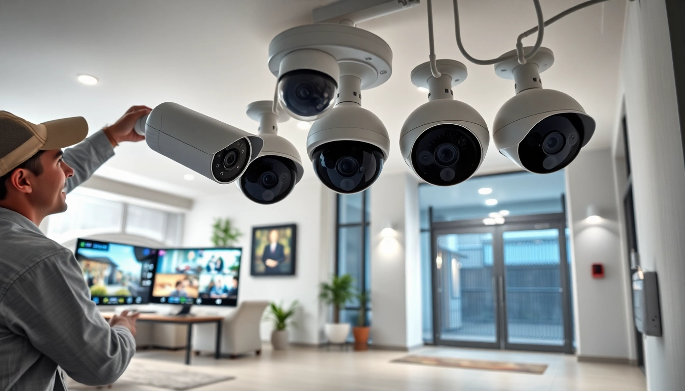 Cámaras Dahua instaladas en un sistema de seguridad moderno que destaca tecnología avanzada e instalación profesional