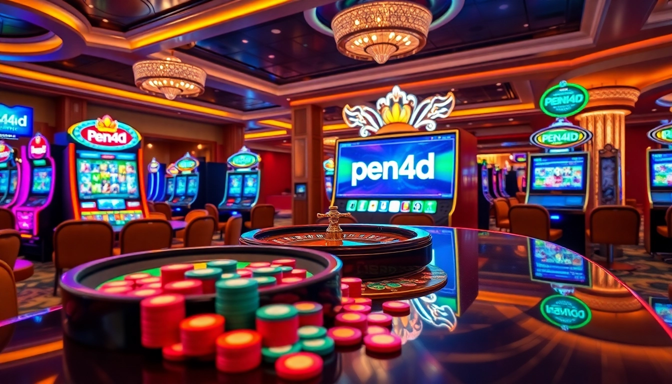 Engaging gameplay at pen4d alternatif with vibrant slot machines and casino excitement.